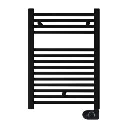 Radiador toallero eléctrico fluido negro 400 W Inerzia