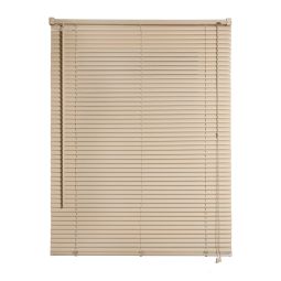 Storesdeco|persianas venecianas de vinilo con cordón topo 150x160
