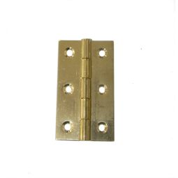 Pack 2 bisagras estrecha latonada 40 x 25 mm