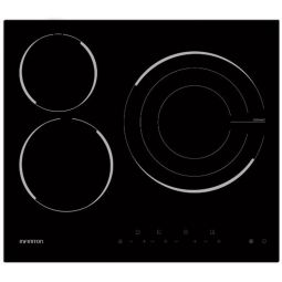 Placa vitroceramica infiniton vitro-a3i, 3 zonas,  tactil frontal, negro