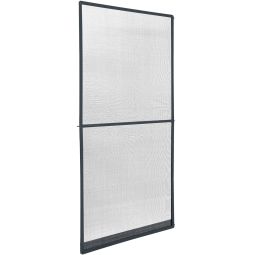 Tectake mosquitera aluminio fibra vidrio cortable resistente, antracita