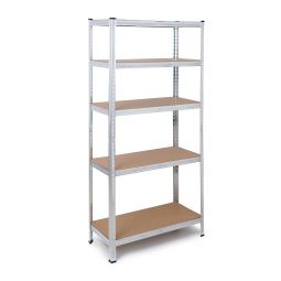 Estantería Metálica Almacenaje 180x90x40 Acero Galvanizado 5 Baldas THW