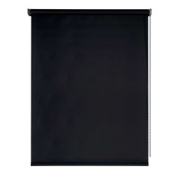Storesdeco|estor opaco moon, estor enrollable blackout negro,  100 x 180 cm