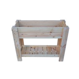 Mesa de cultivo de madera 99x39x80cm 50l toscares natural-madelea