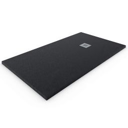 Plato de ducha resina extraplano. Negro ral: 9005 80x190cm