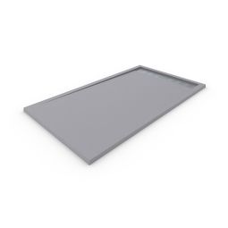 Plato de ducha resina con marco. Gris claro ral: 7037 70x90cm