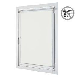 Estor enrollable opaco easyfix instalación sin taladrar blanco 75x180 cm