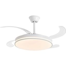 Dupi ventilador de techo con luz LED cosmos | Aspas Retractil | Blanco