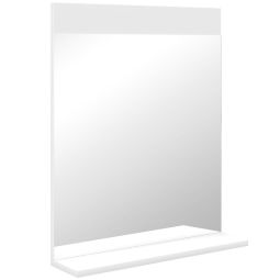 Espejo de baño 50x12x60 cm mdf, cristal color blanco Homcom, hogar - baño