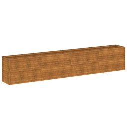 vidaXL jardinera elevada 385x50x69 cm de acero corten