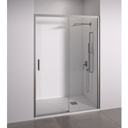 Mampara de ducha frontal plata 165-170 cm acceso izquierda bellobath