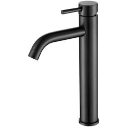 Valaz grifo de lavabo alto para pica monomando redondo negro