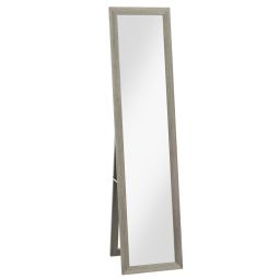 Espejo cuerpo entero 37x3.8x157 cm mdf, vidrio color gris Homcom
