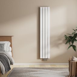 Emke radiador vertical plano monocapa de acero, blanco 160x30