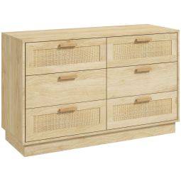 Cajonera de dormitorio 110x40x69 cm color marrón Homcom
