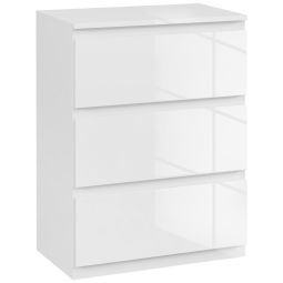 Cómoda con cajone 55x34x75 cm color blanco Homcom