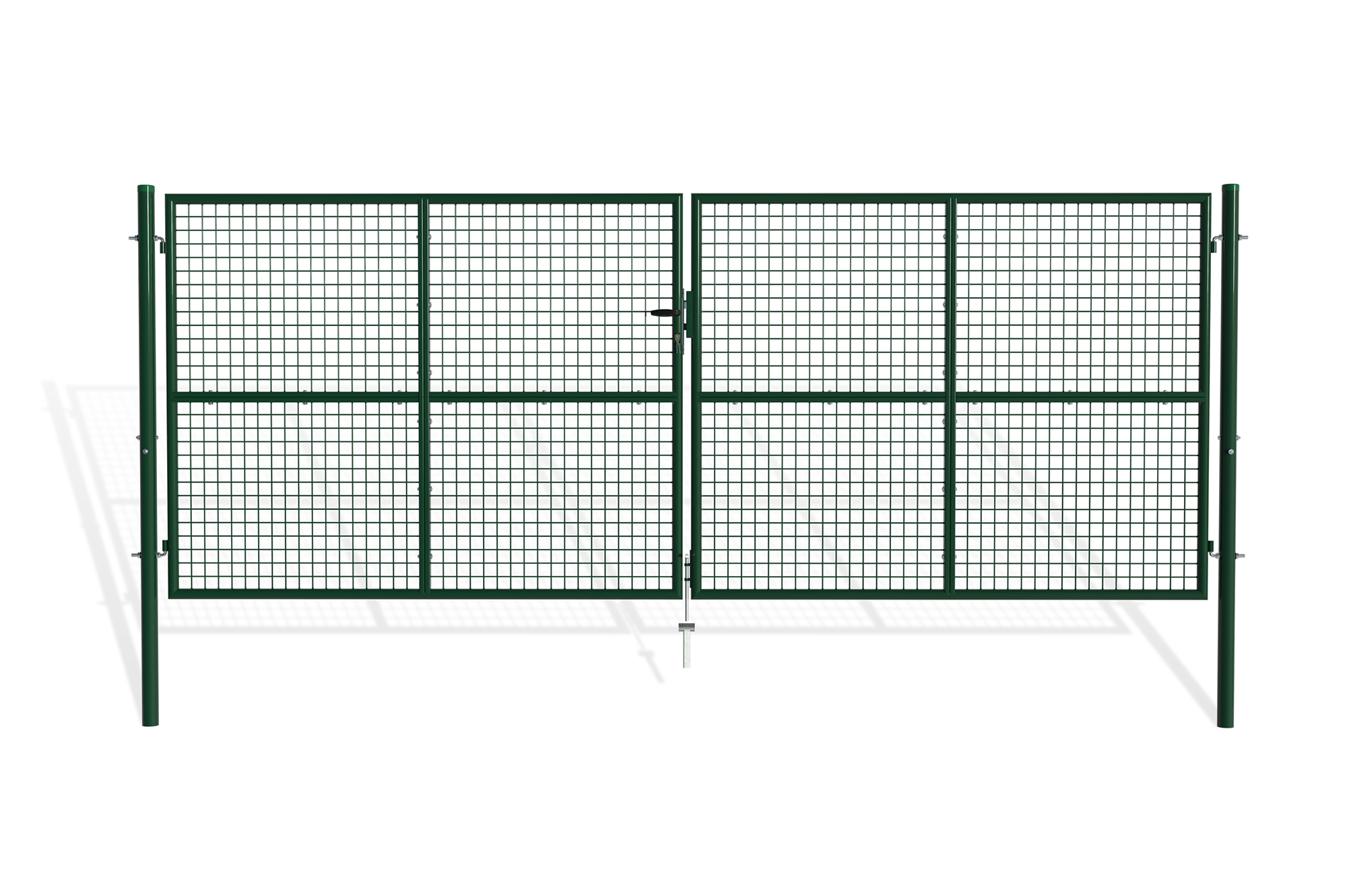 Puerta batiente de malla metálica 4m oLGa a.150cm verde