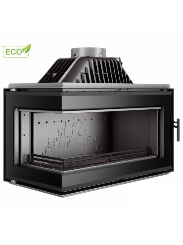 Inserto para estufa de leña apertura izquierda - w16 (13,5 kw) eco black