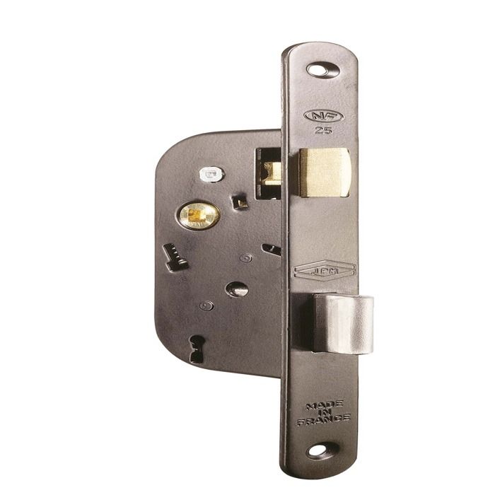Cerradura de embutir recta numidia 4g suministrada con 2 llaves redondas -