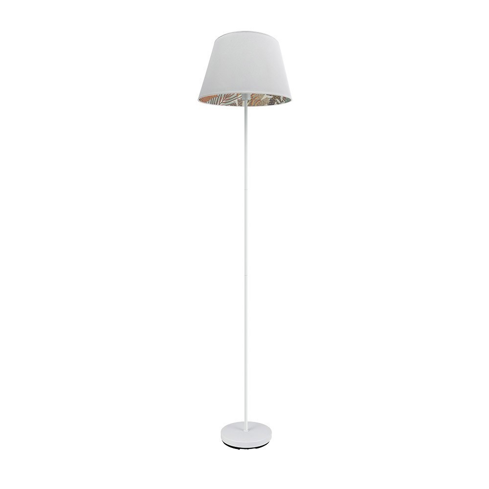 Pie de salón 1xE27 blanco blanco estampado túnez