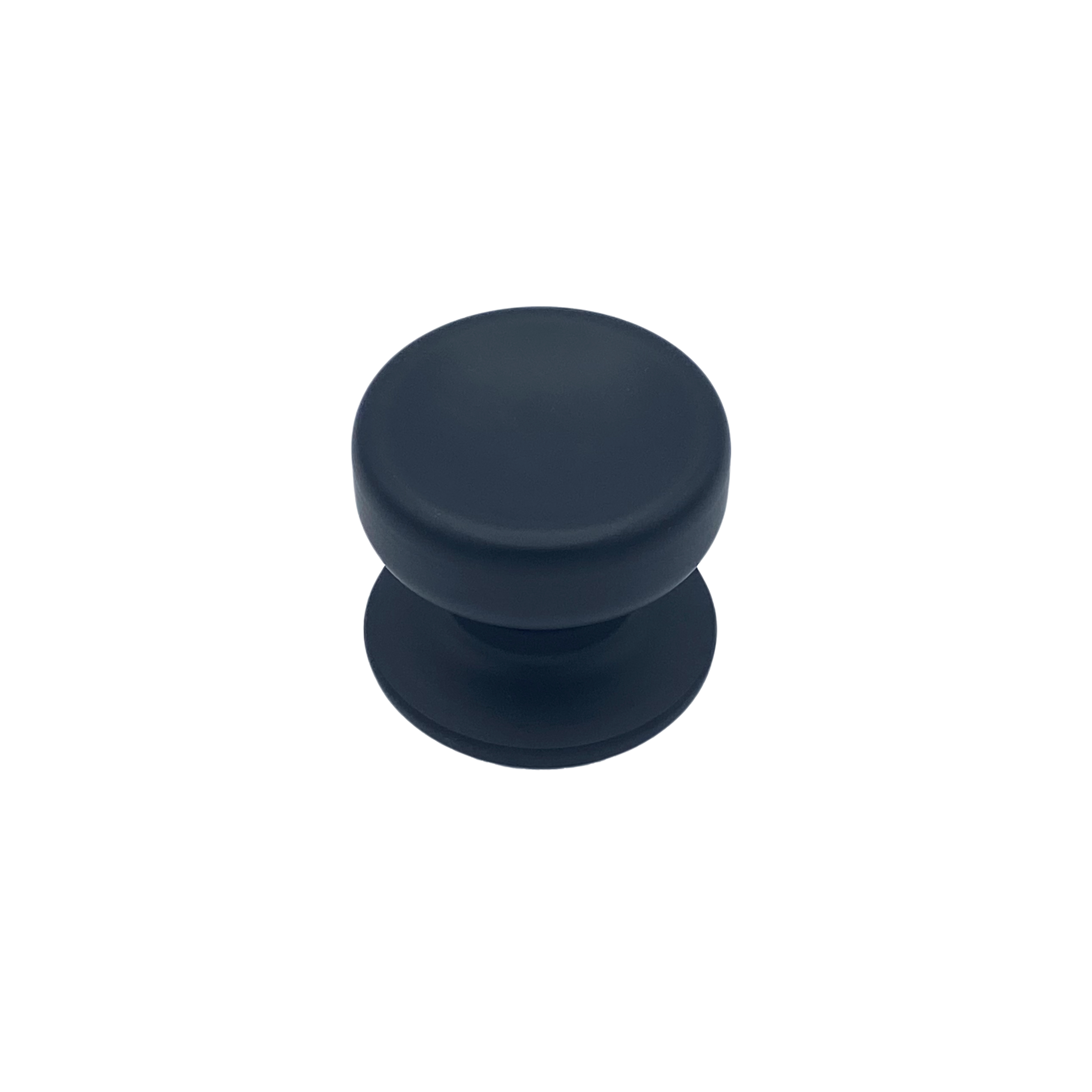 Pomo fijo, lote de 6, tirador de puerta, d: 70 mm, aluminio, negro
