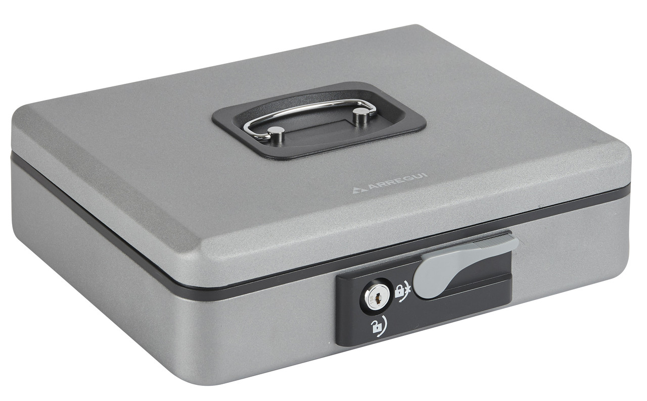 Arregui popup c9746 caja caudales con llave y pulsador, bandeja, 30 cm