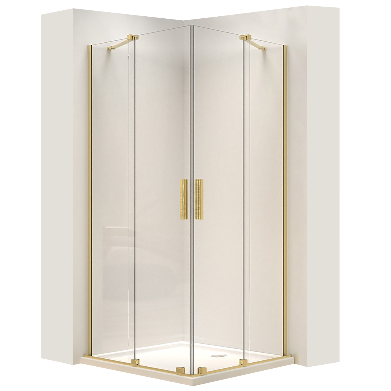 Rea cabina de ducha montana double gold brush 80x80, 80x80x200 cm