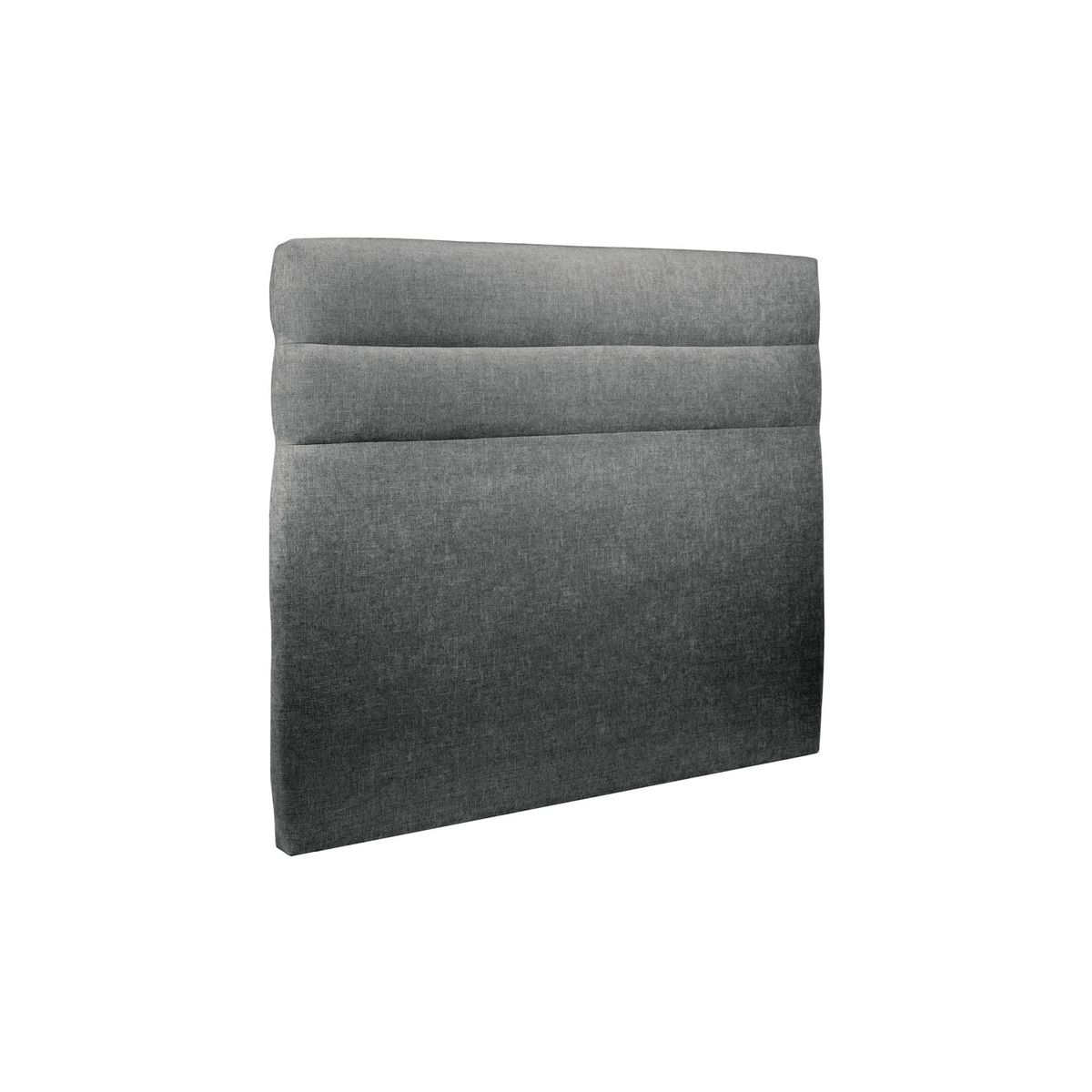 Cabecero 140 cm lines - tela natté gris antracita - gris antracita