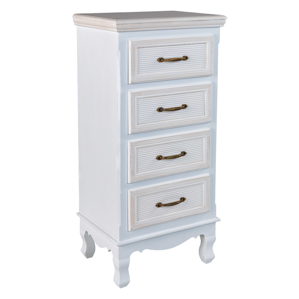 Sinfonier de madera blanco 40x30x82