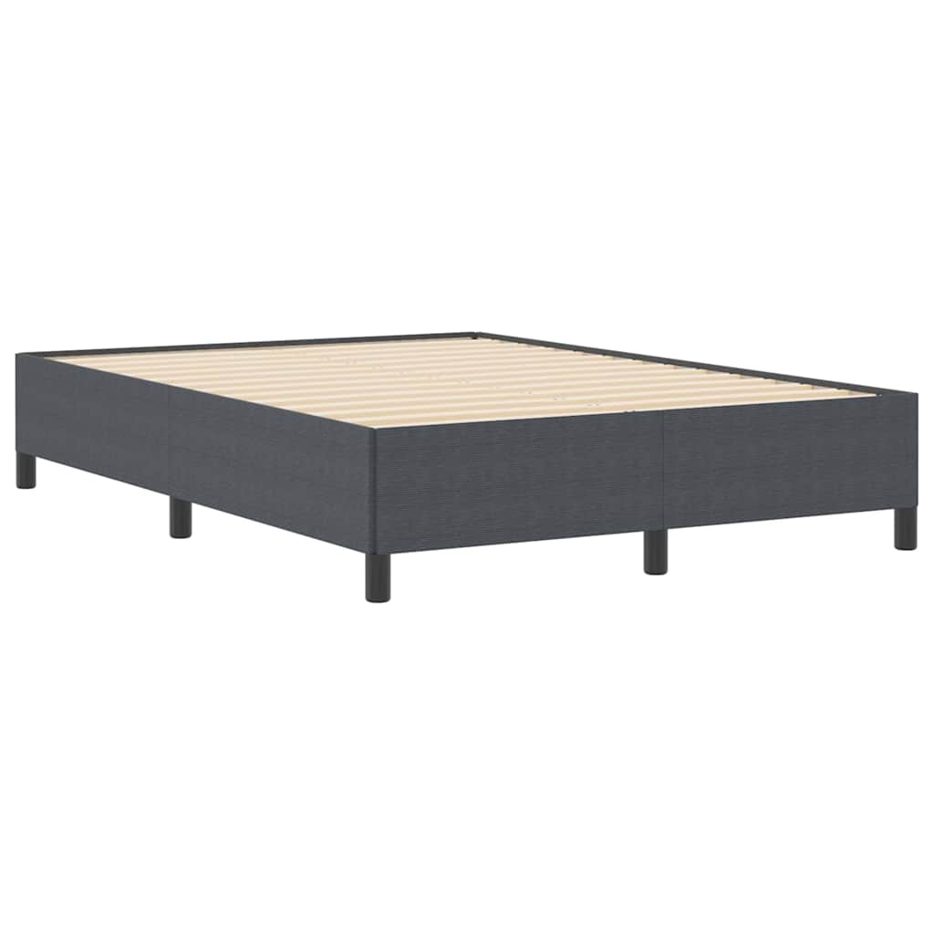 vidaXL estructura de cama gris oscuro 140 x 200 cm telas de pana