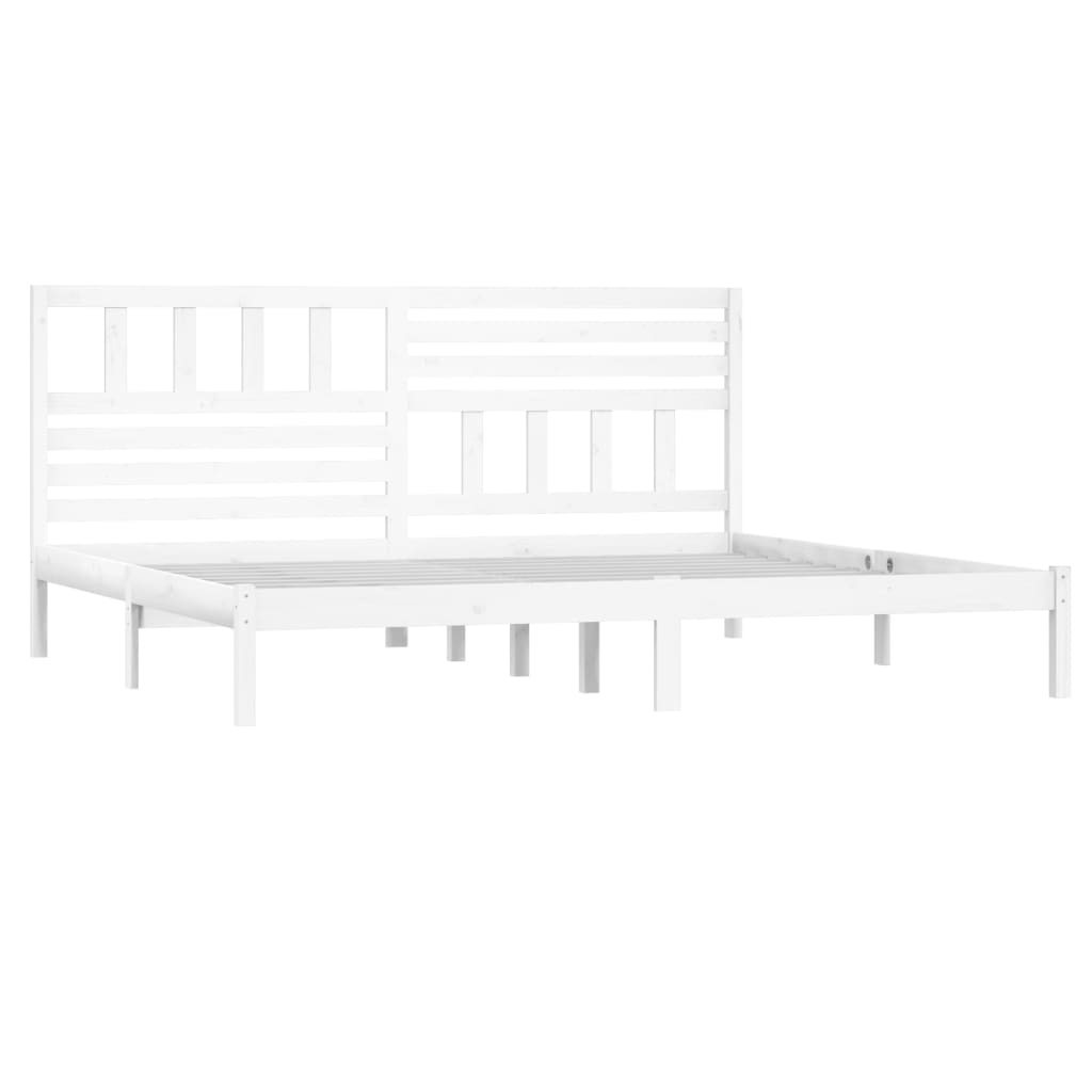 vidaXL estructura de cama sin colchón madera de pino blanco 200x200 cm