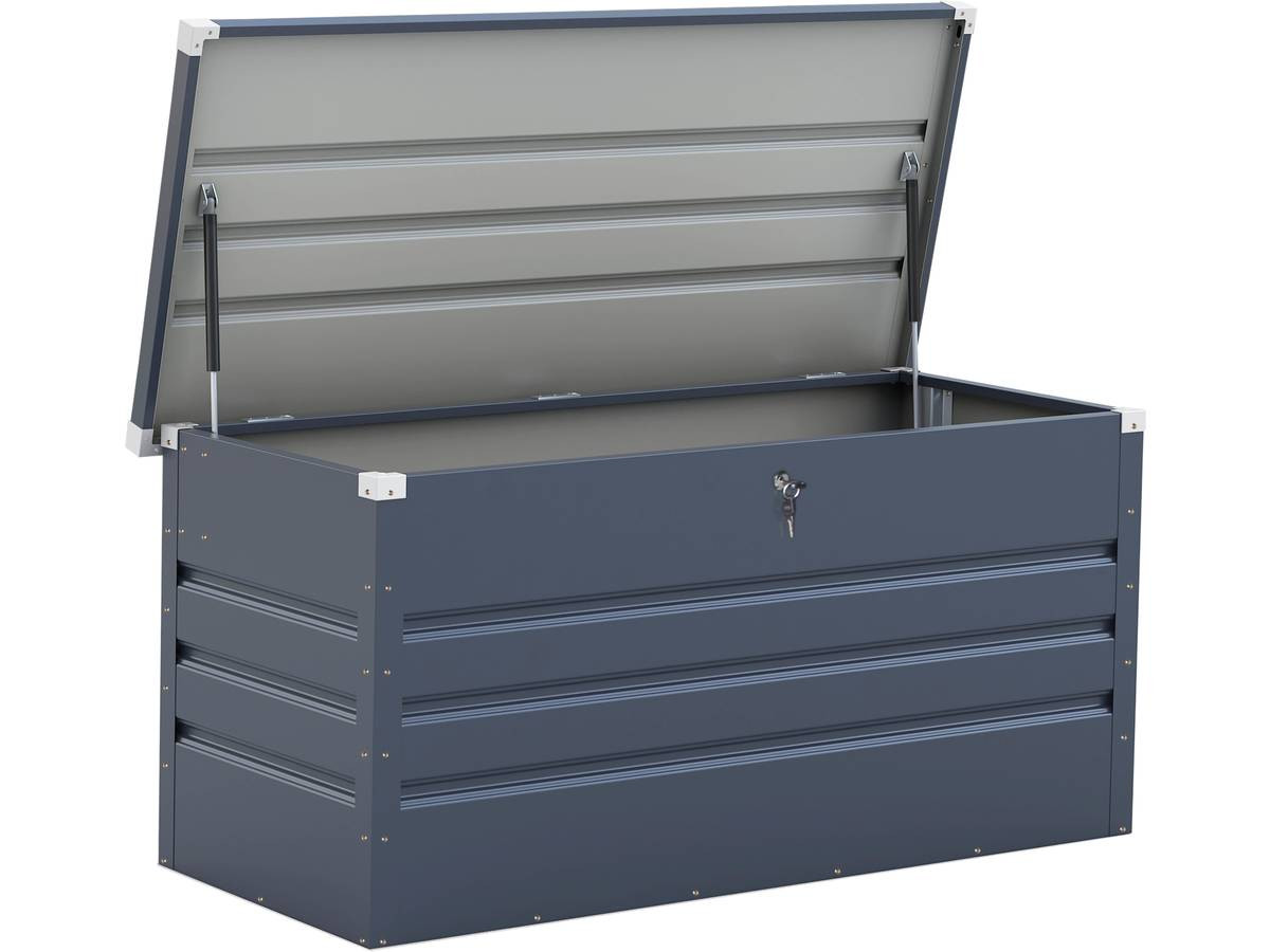 Baul/arcon para jardín "store" - 680 l - 165 x 69 x 60 cm - gris