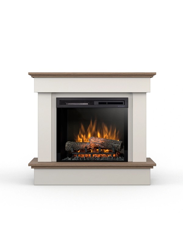 Tormes - chimenea LED eléctrica independiente 23' - cachemira - roble