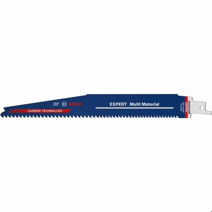 Hoja de sierra de sable de carburo Bosch expert 225 mm para madera y metal