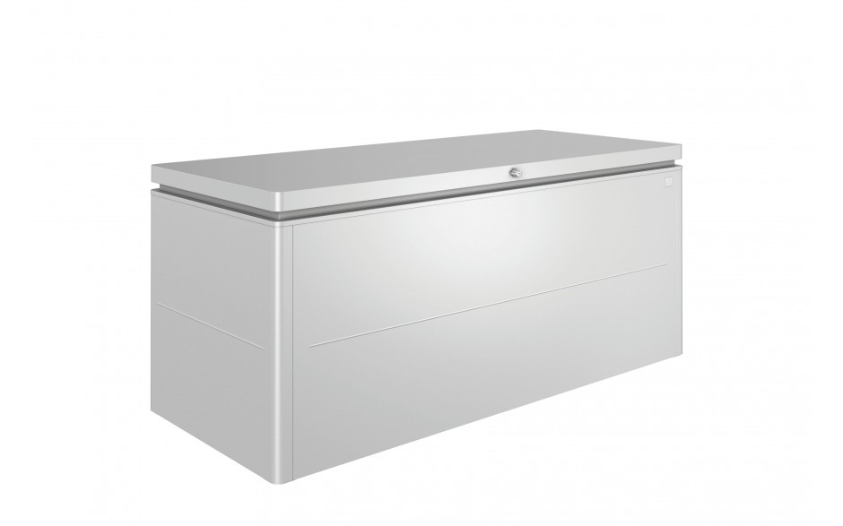 BAUL ARCON METALICO LOUNGEBOX 160 BIOHORT JARDIN PLATA
