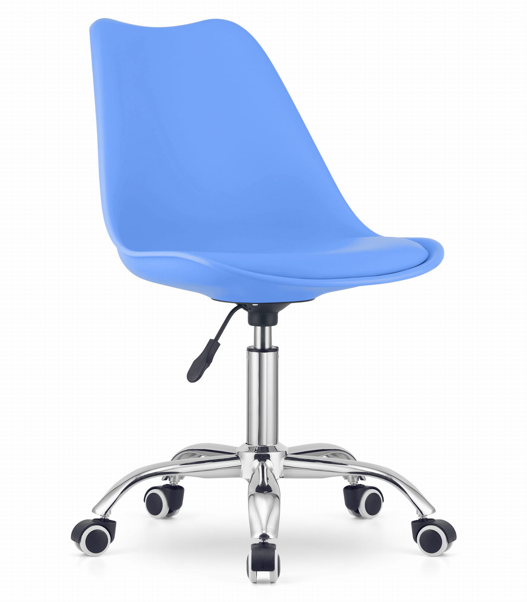 Silla giratoria valora viro, ergonómica, azul, para oficina en casa