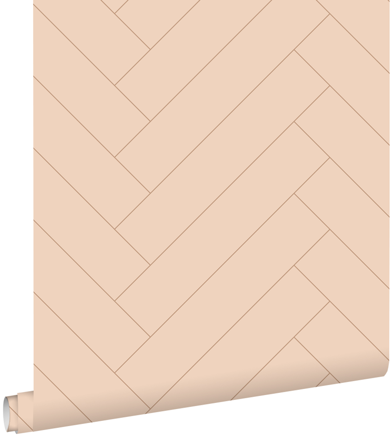 Estahome papel pintado chevron rosa terracota 50 x 900 cm