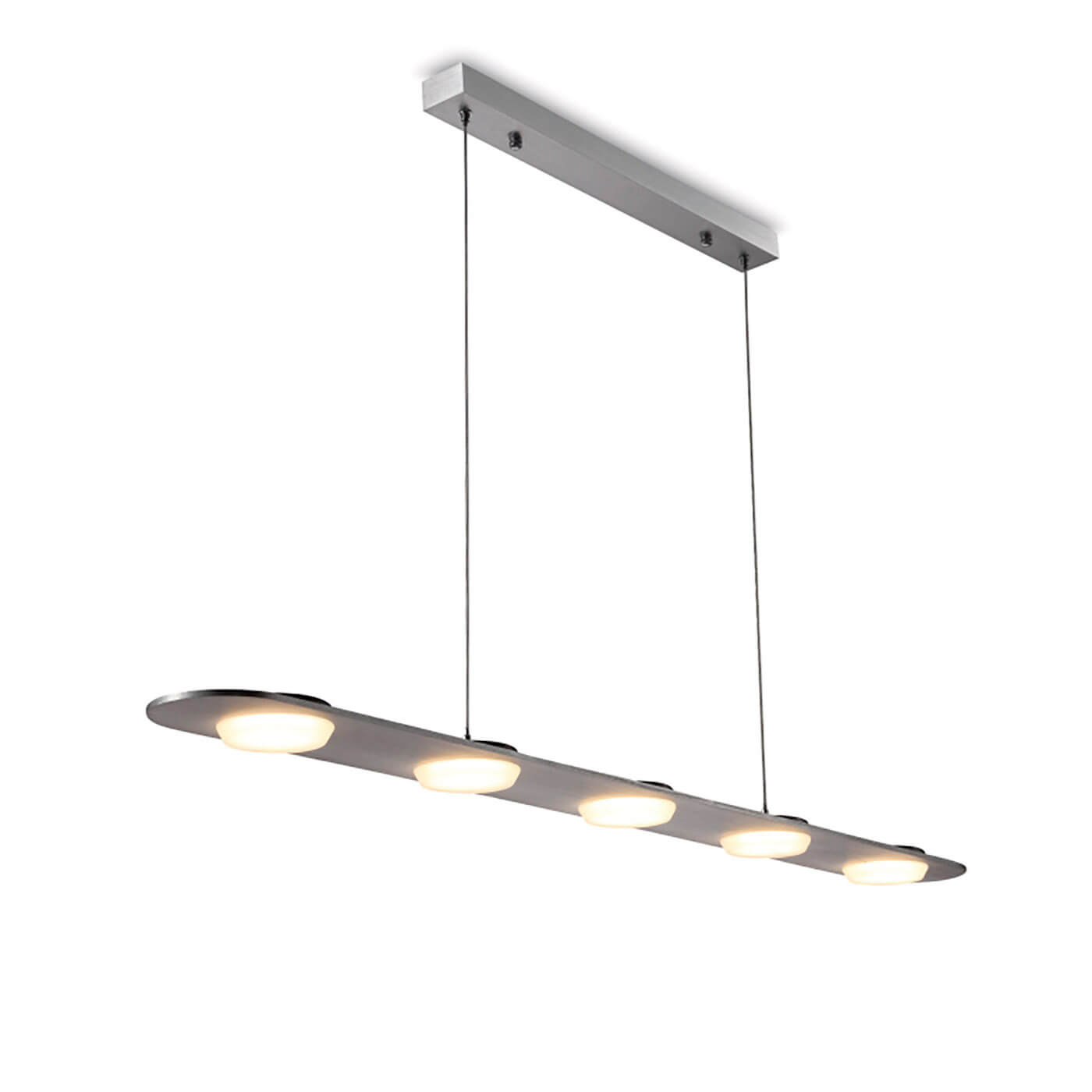 Lámpara de techo coLGante LED pop 5 - 20w - 3000 k - plata - metal - azabak
