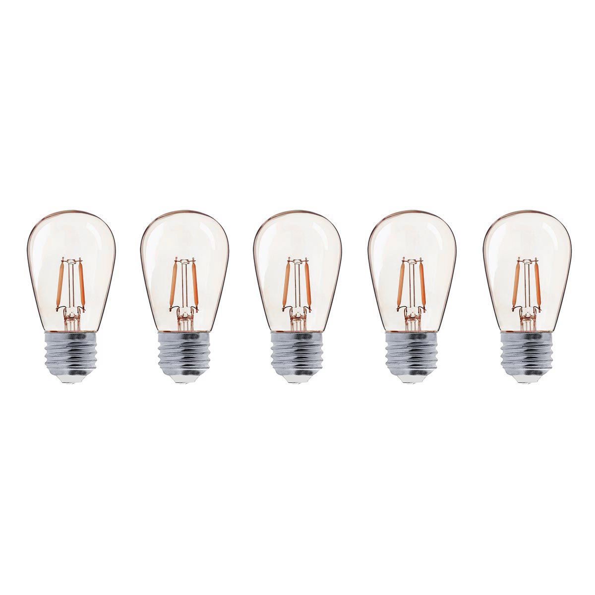 Paquete de 5 bombillas LED de filamento E27 party bulb