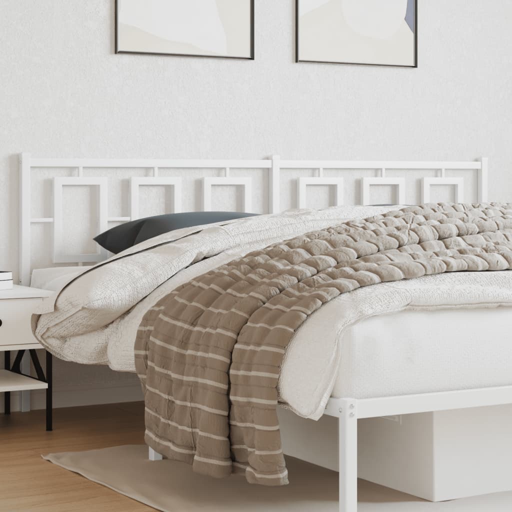 Cabecero de metal blanco 200 cm eerf3695