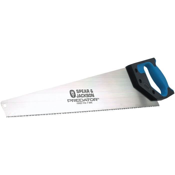 Sierra de mano robusta - 7 tpi - mango antideslizante - 63,5 cm