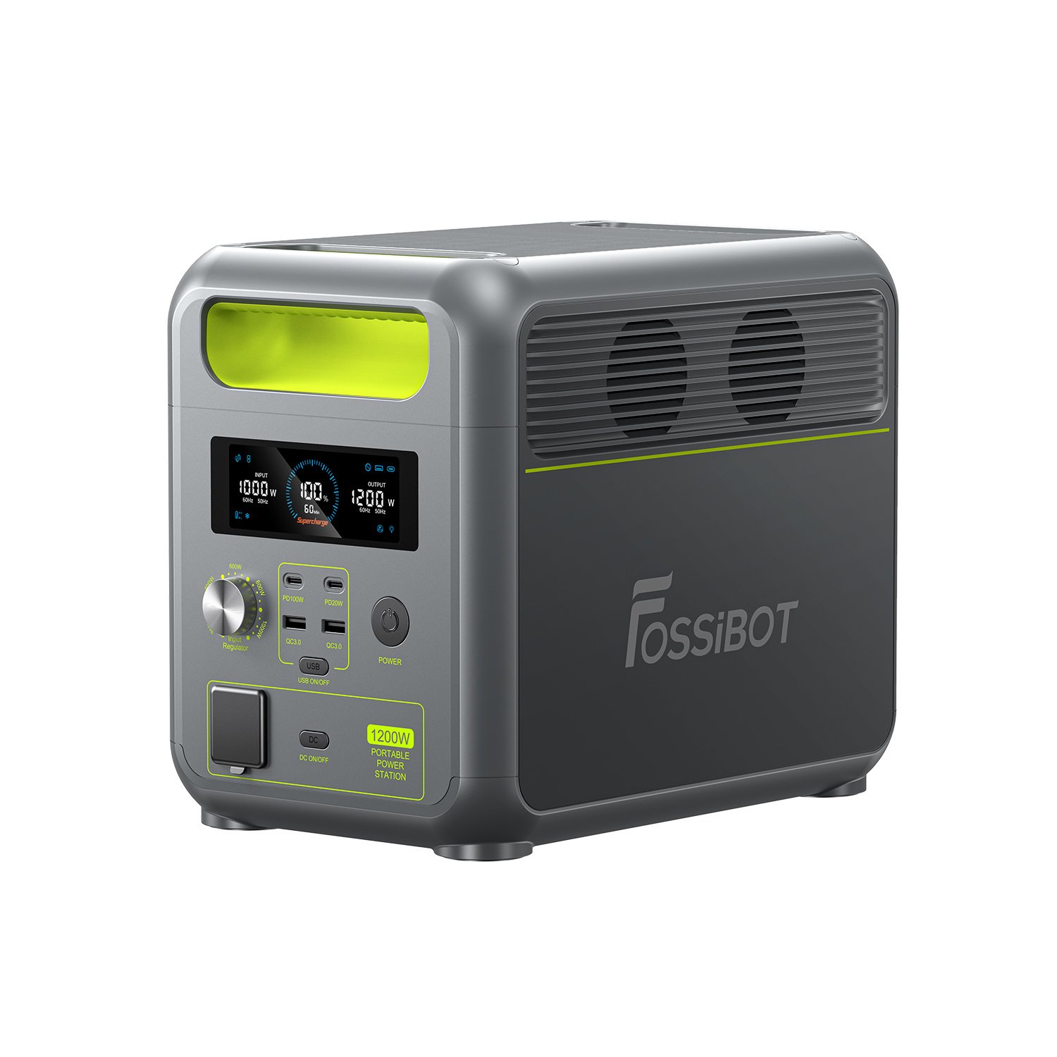 Fossibot - central eléctrica de viaje - 1024wh - 1200w exterior