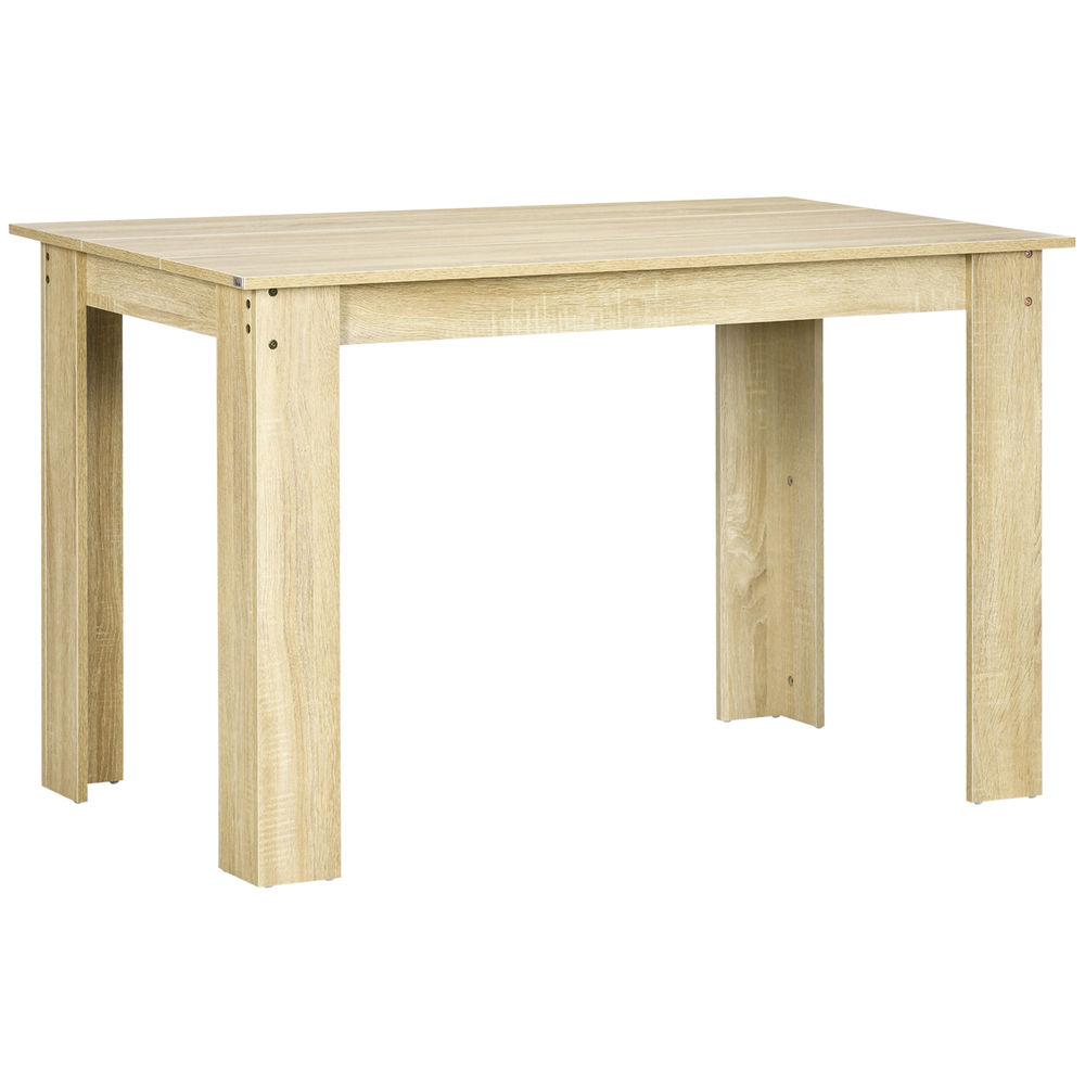 Mesa de comedor 120x69x75 cm color marrón Homcom