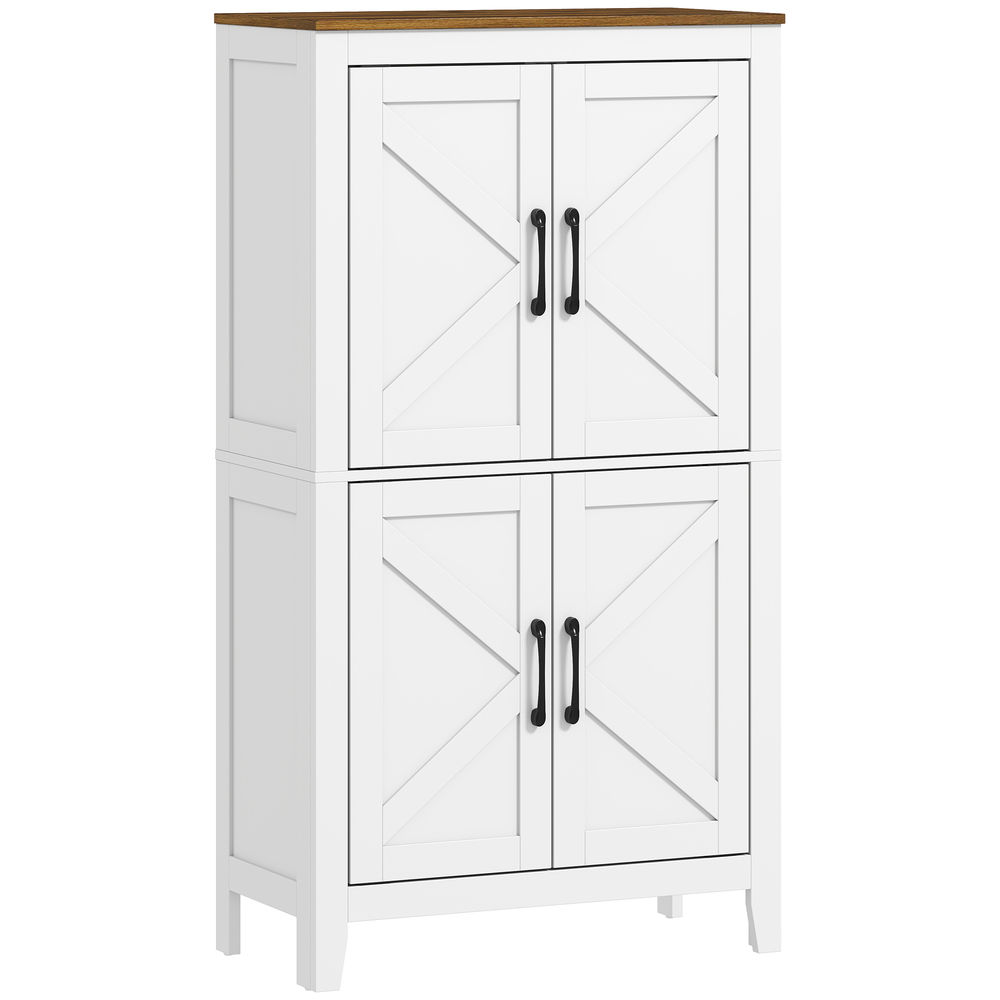 Armario de baño 60x30x110 cm color blanco Homcom, hogar - baño