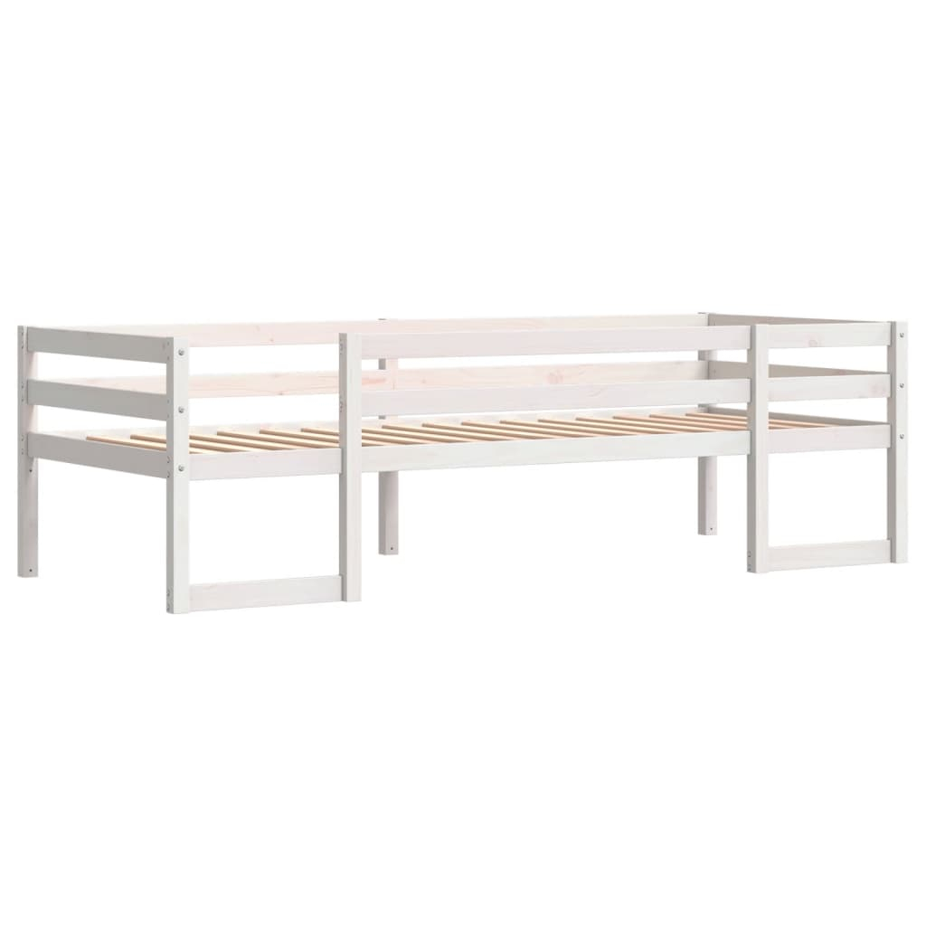 vidaXL estructura de cama para niños madera de pino blanco 90x200 cm