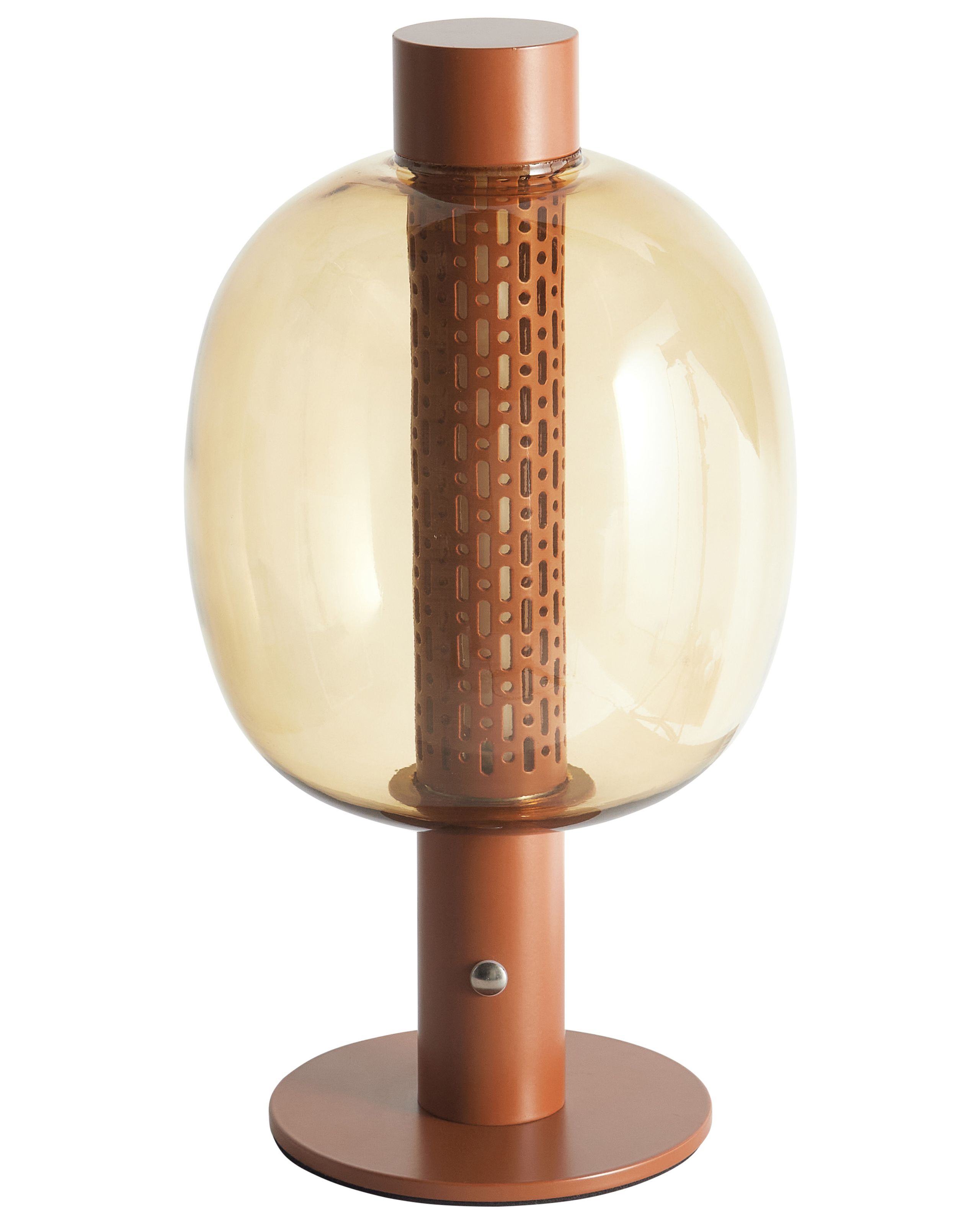 Lámpara de mesa marrón pulangi