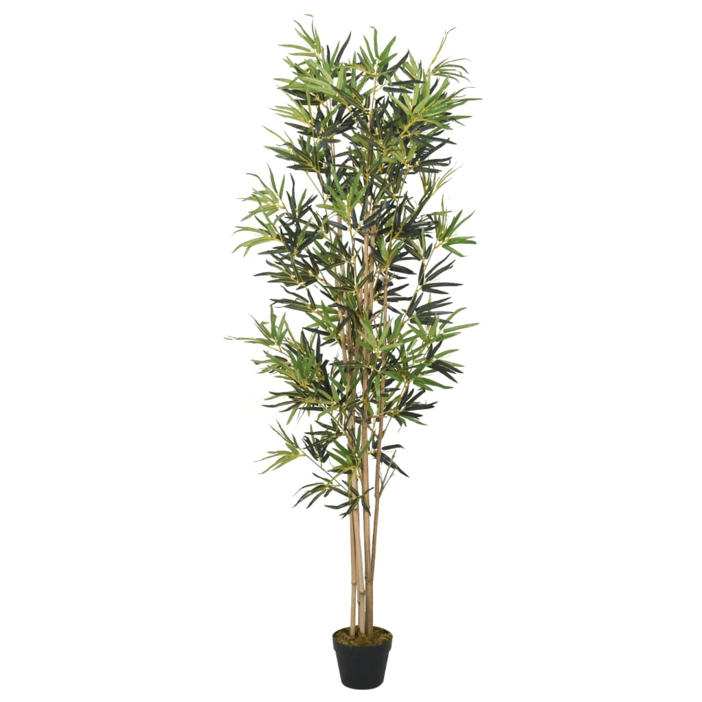 vidaXL árbol de bambú artificial con 1104 hojas verde 180 cm