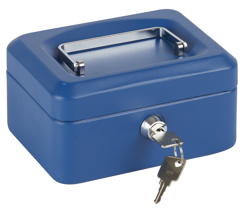 Arregui elegant c9215 caja caudales acero con bandeja, 15 cm ancho, azul