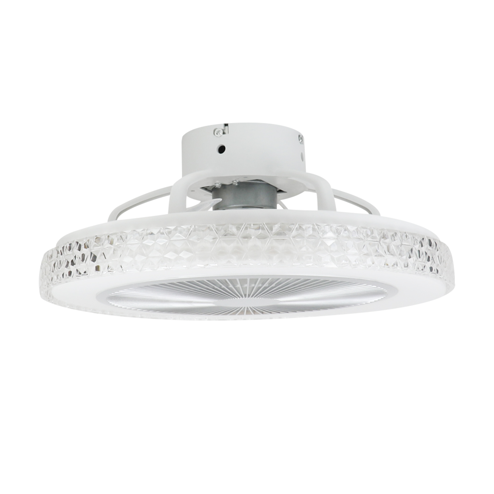 Nettlife ventilador de techo blanco LED 49x49