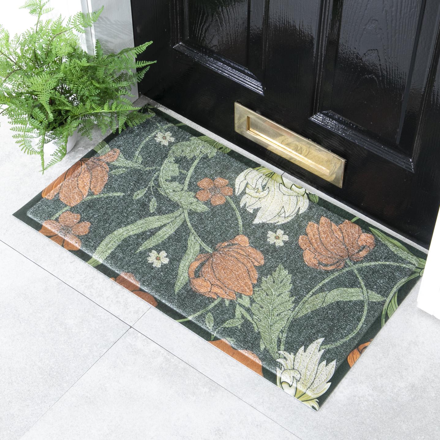 Felpudo para exterior con diseño de hiedra de william morris (70 x 40 cm)